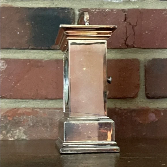 Elegant Silver Mantel Clock